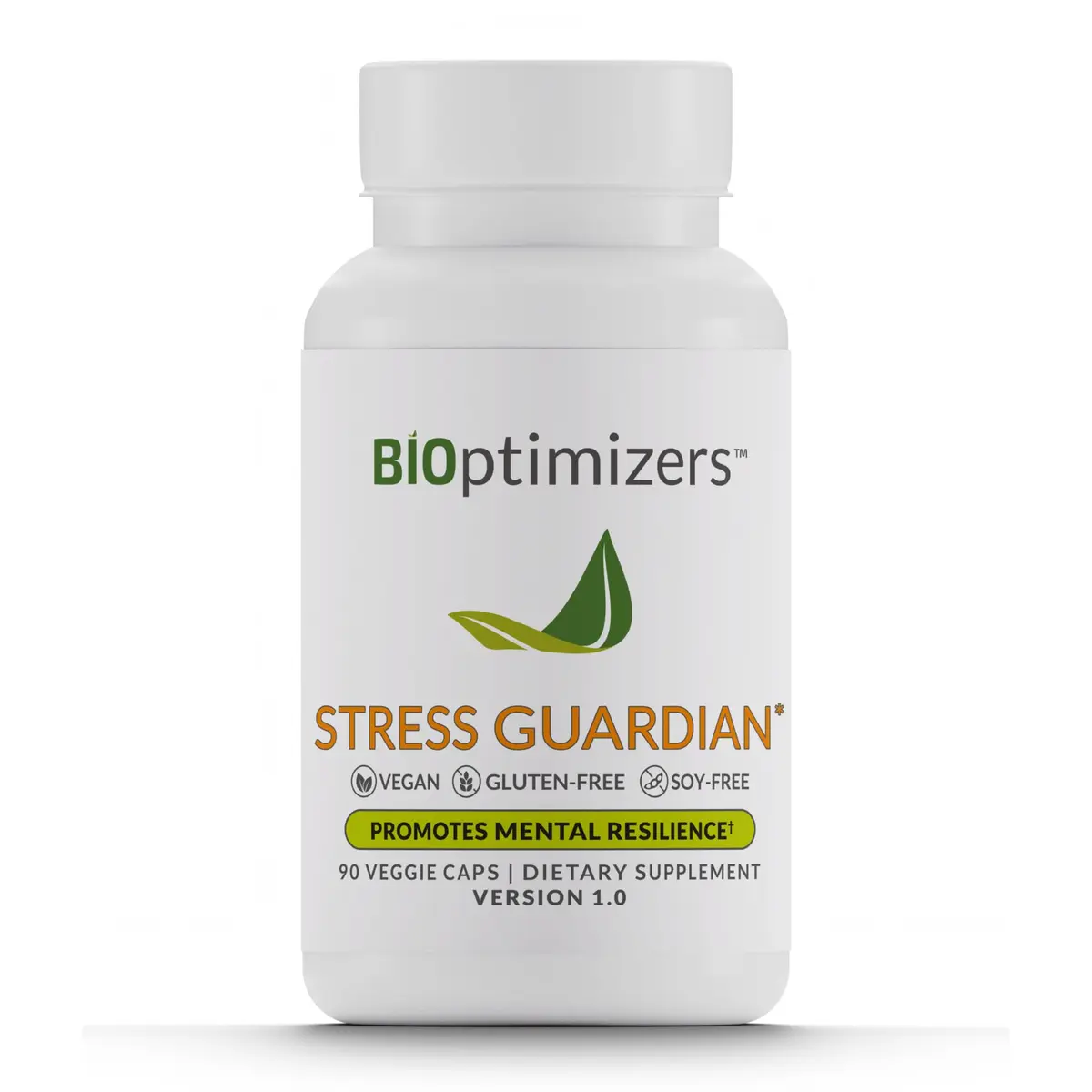 BIOptimizers Stress Guardian 90 Capsules | Stress Support Supplement for Mental Clarity & Resilience - main product image