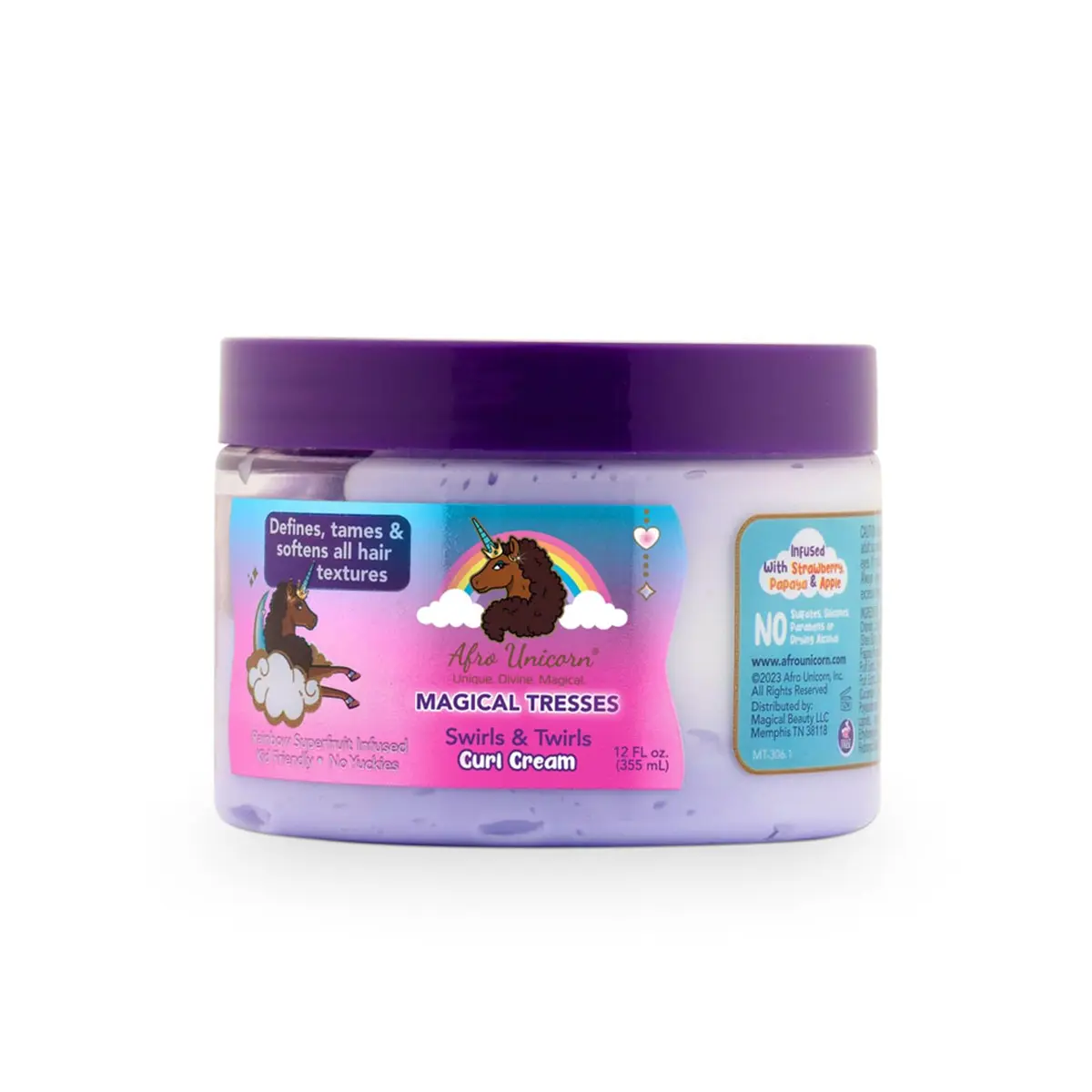 MAGICAL TRESSES Swirls & Twirls Curl Cream, 12 Fl Oz | Moisturizes & Defines All Curl Textures - main product image