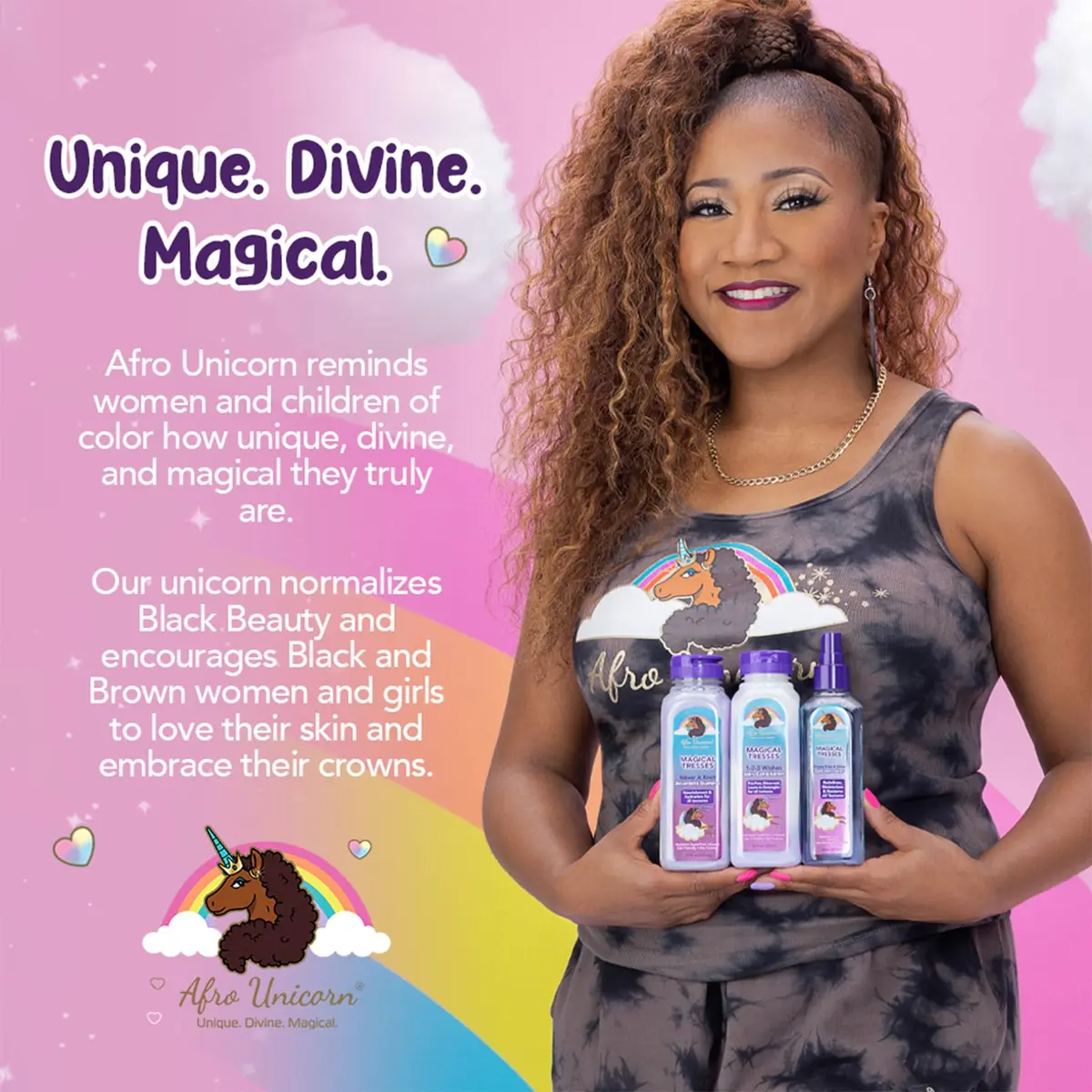 MAGICAL TRESSES Afro Unicorn Curl Cream 4 Fl Oz (3 Pack) | Defines & Softens Curly, Coily, Wavy Hair - view 7