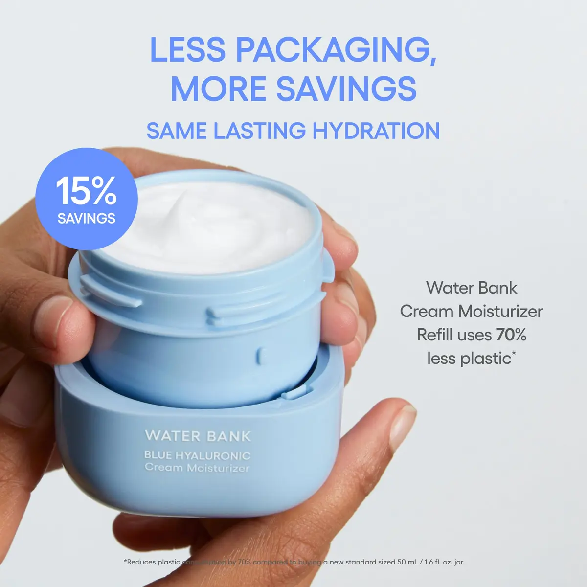 LANEIGE Water Bank Blue Hyaluronic Acid Cream 0.67 Fl Oz | Deep Hydration & Skin Barrier - view 7