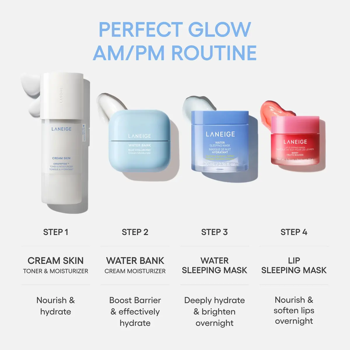 LANEIGE Water Bank Blue Hyaluronic Acid Cream 0.67 Fl Oz | Deep Hydration & Skin Barrier - view 9