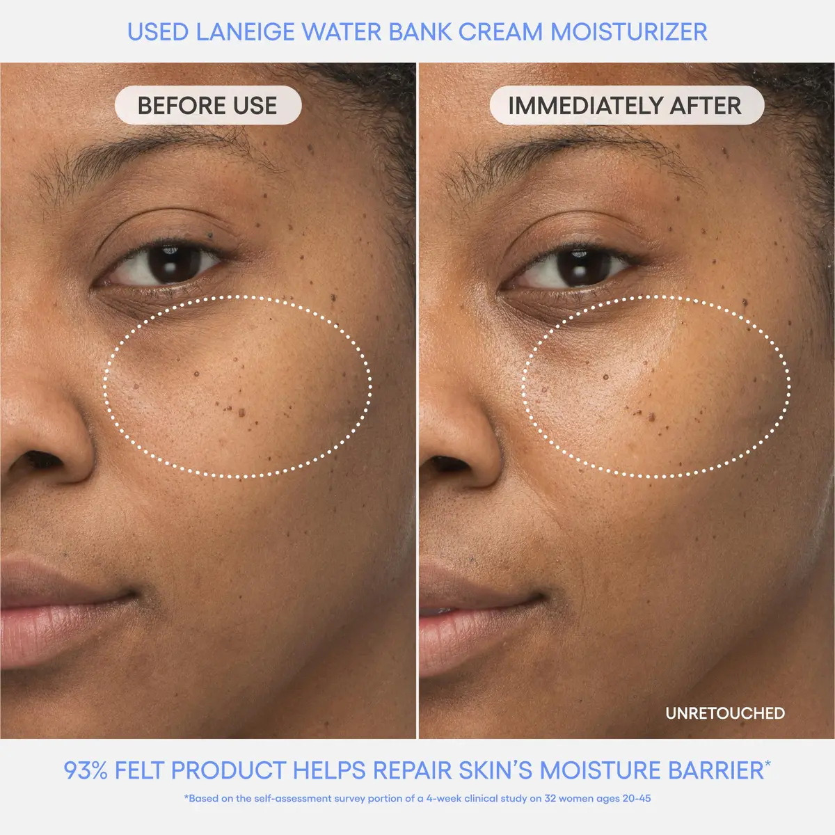 LANEIGE Water Bank Blue Hyaluronic Acid Cream 0.67 Fl Oz | Deep Hydration & Skin Barrier - view 3