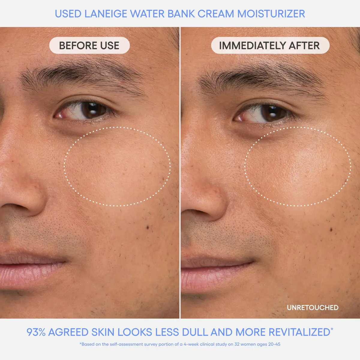 LANEIGE Water Bank Blue Hyaluronic Acid Cream 0.67 Fl Oz | Deep Hydration & Skin Barrier - view 4