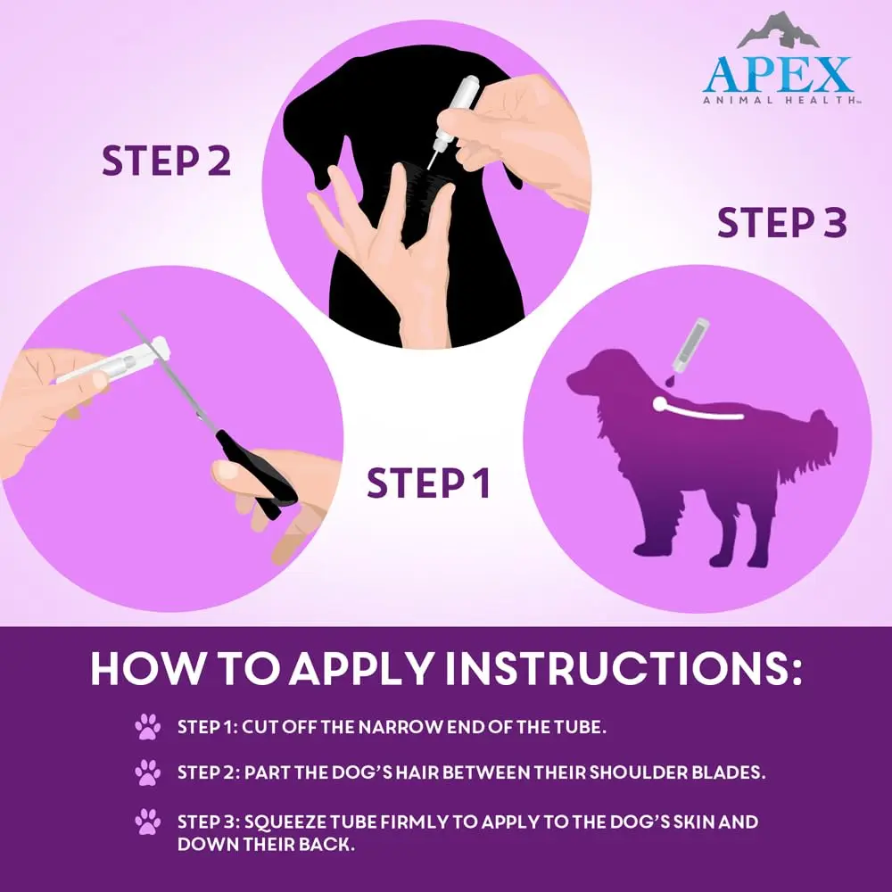 APEX ANIMAL HEALTH Apex Plus Flea & Tick Prevention for Large Dogs 45-88 lbs | 6-Month Supply - view 4