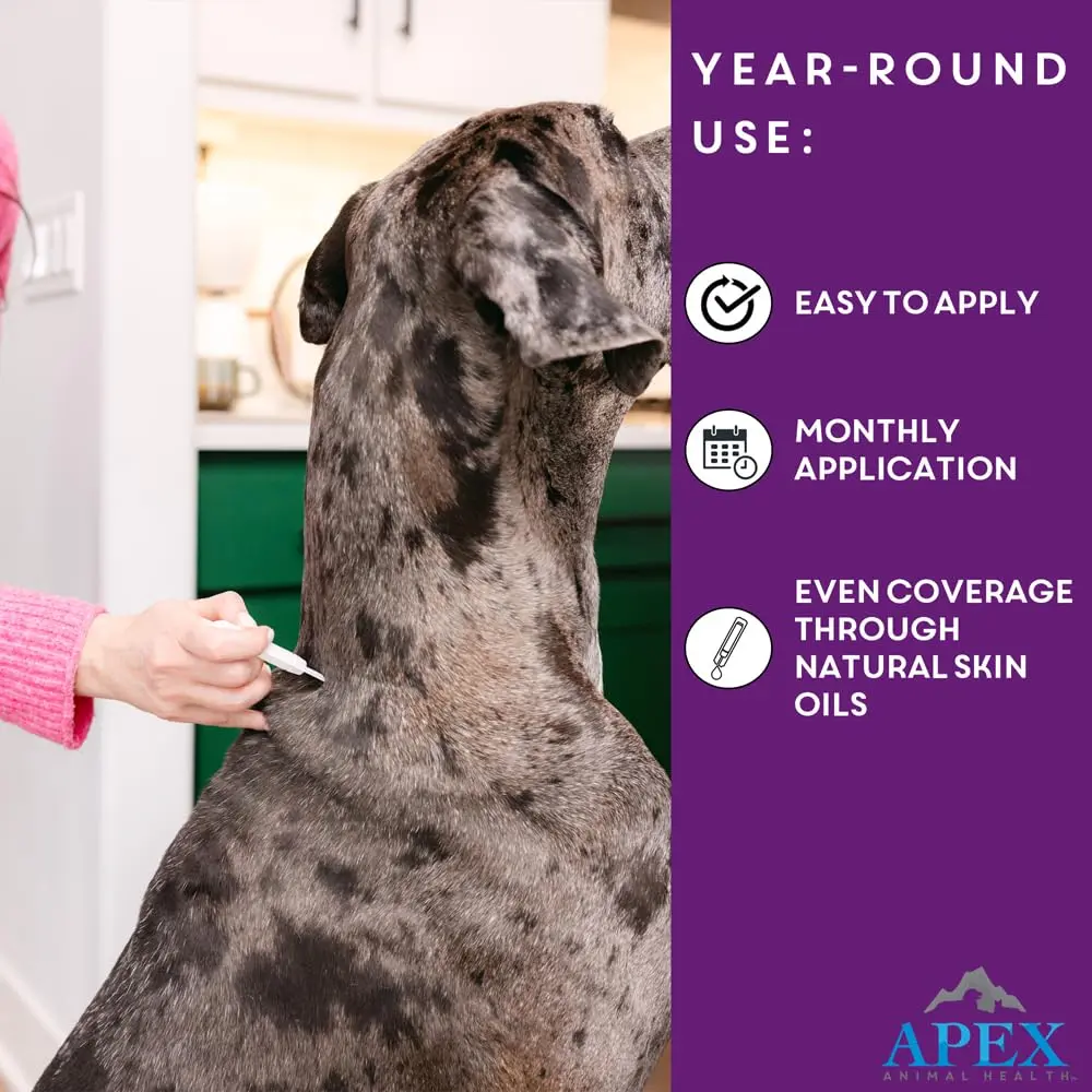 APEX ANIMAL HEALTH Apex Plus Flea & Tick Prevention for Large Dogs 45-88 lbs | 6-Month Supply - view 6
