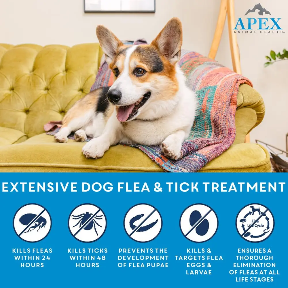 APEX ANIMAL HEALTH Apex Plus Flea & Tick Prevention for Medium Dogs 23-44 lbs | 3-Month Supply - view 2