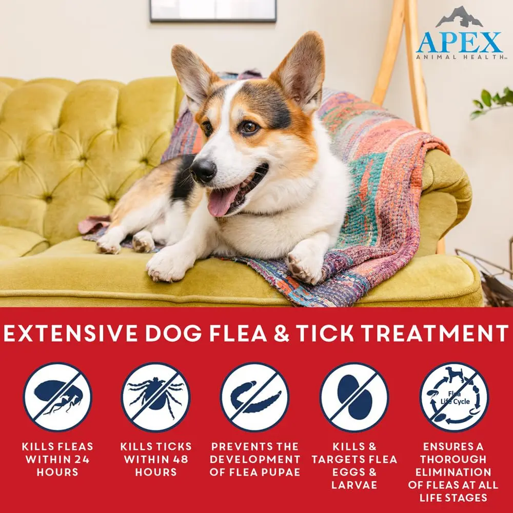 APEX ANIMAL HEALTH Apex Plus Flea & Tick Prevention for XL Dogs 89-132 lbs | 3-Month Supply - view 2