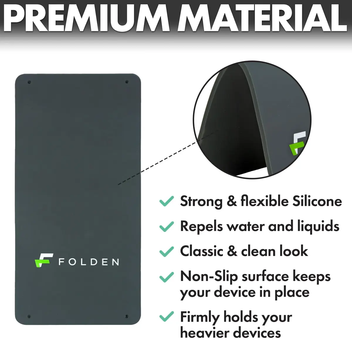 Flight Flap Airplane Phone Holder - Foldable Phone Stand for Plane Travel | Flexible Silicone Travel Gadget - view 6