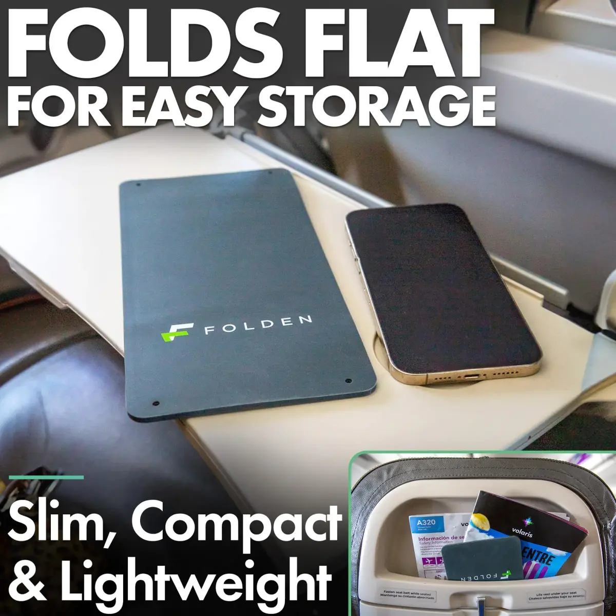 Flight Flap Large Silicone Airplane Phone Holder | 30.5cm x 17.8cm (12in x 7in) - view 4