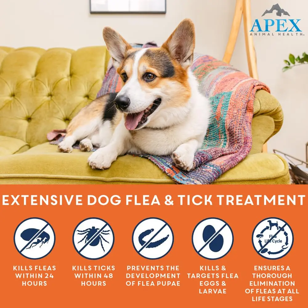 APEX ANIMAL HEALTH Apex Plus Flea & Tick Prevention for Small Dogs 5-22 lbs | 3-Month Supply - view 2
