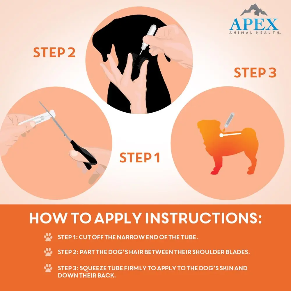 APEX ANIMAL HEALTH Apex Plus Flea & Tick Prevention for Small Dogs 5-22 lbs | 3-Month Supply - view 4