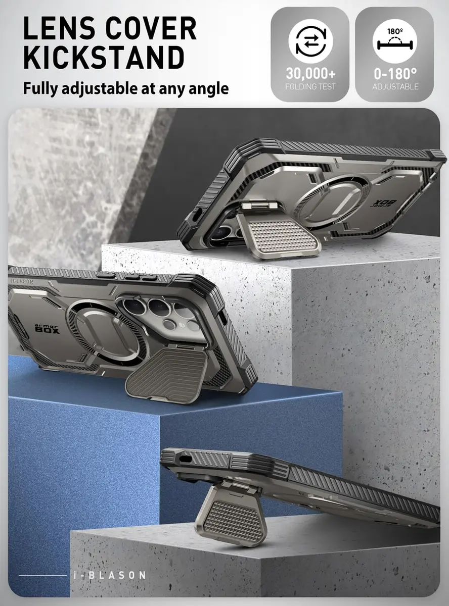 i-Blason Armorbox Case for Galaxy S24 Ultra 6.8 Inch (2024 Release) with MagSafe Stand & Screen Protector | Military-Grade Protection - view 5