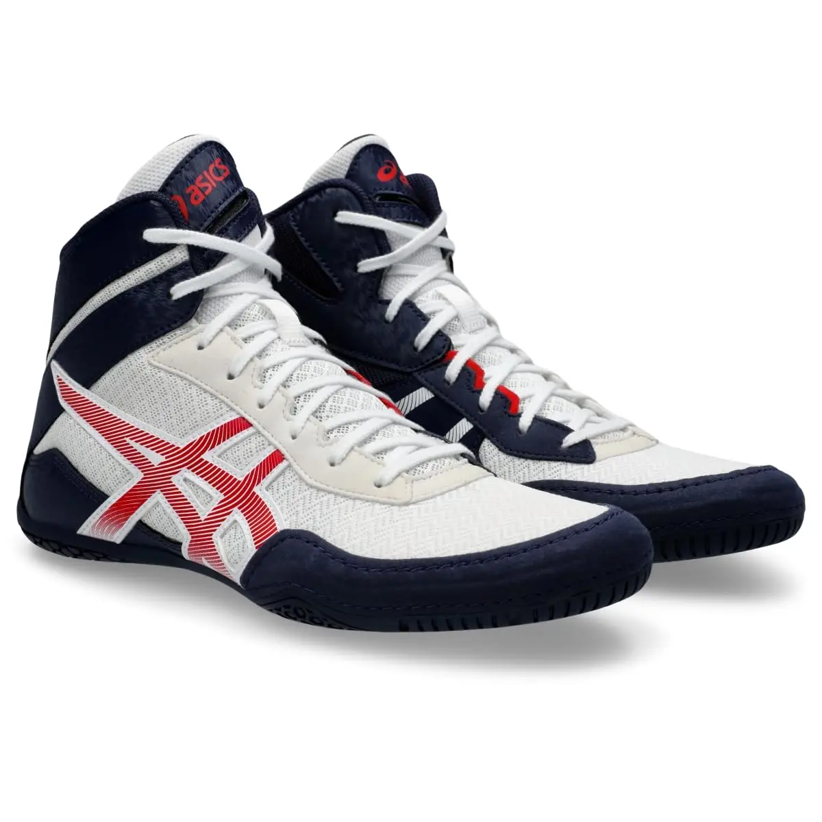 ASICS Men's MATCONTROL 3 Wrestling Shoes, US 10 (Medium), White/Classic Red - view 2