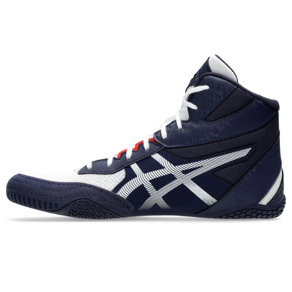 ASICS Men's MATCONTROL 3 Wrestling Shoes, US 10 (Medium), White/Classic Red - view 4