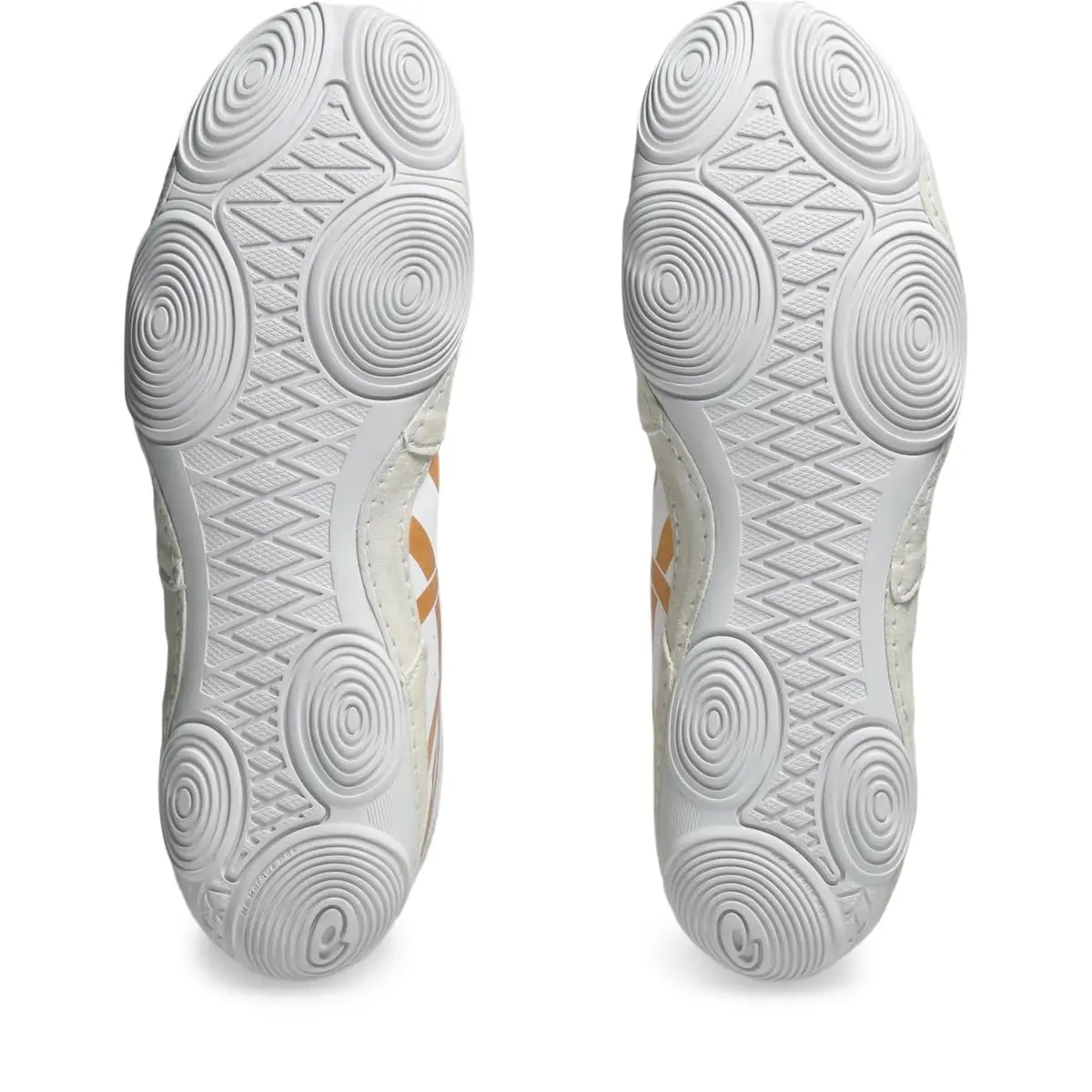 ASICS Men's Snapdown 4 Wrestling Shoes White/Pure Gold 250g (8.7 oz) | Durable High-Top Ankle Support - view 7