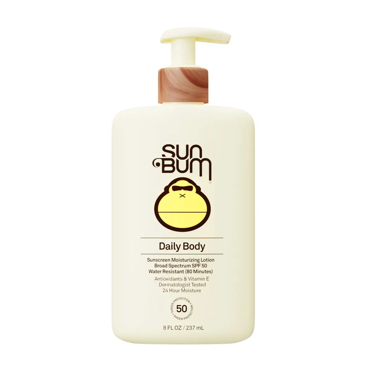 Sun Bum Daily SPF 50 Sunscreen Body Lotion with Vitamin E 237ml (8 Fl Oz) | Broad Spectrum Protection - main product image