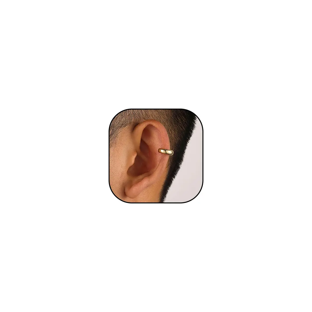 KummerSaprk Ear Cuffs Non Piercing Chunky Gold Fake Earrings Adjustable | Trendy Cartilage Jewelry - main product image