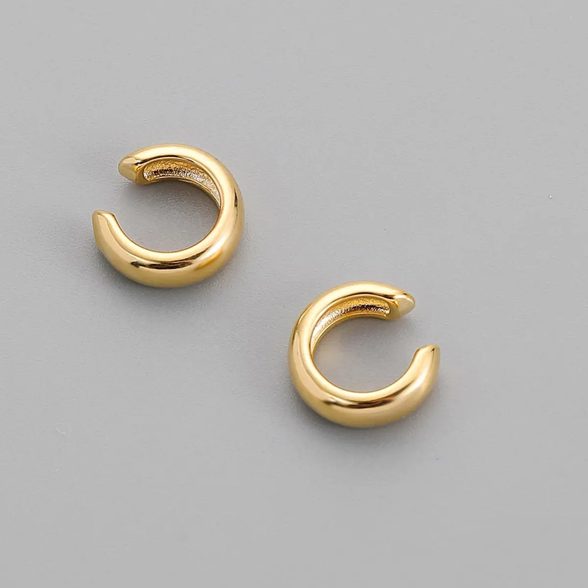 KummerSaprk Ear Cuffs Non Piercing Chunky Gold Fake Earrings Adjustable | Trendy Cartilage Jewelry - view 5