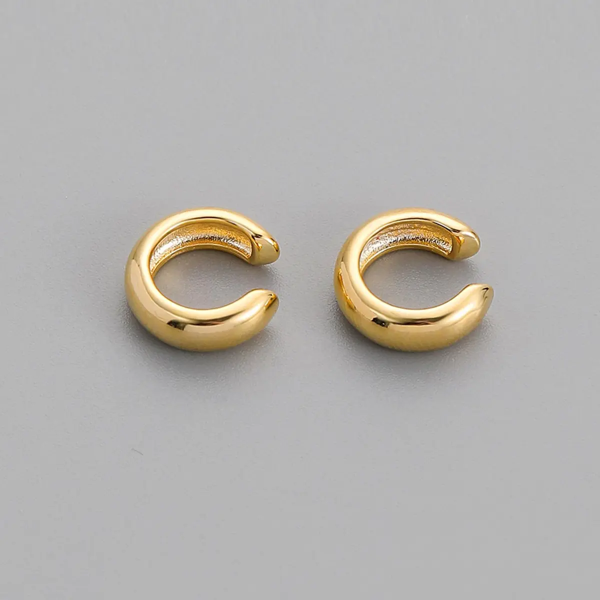 KummerSaprk Ear Cuffs Non Piercing Chunky Gold Fake Earrings Adjustable | Trendy Cartilage Jewelry - view 6