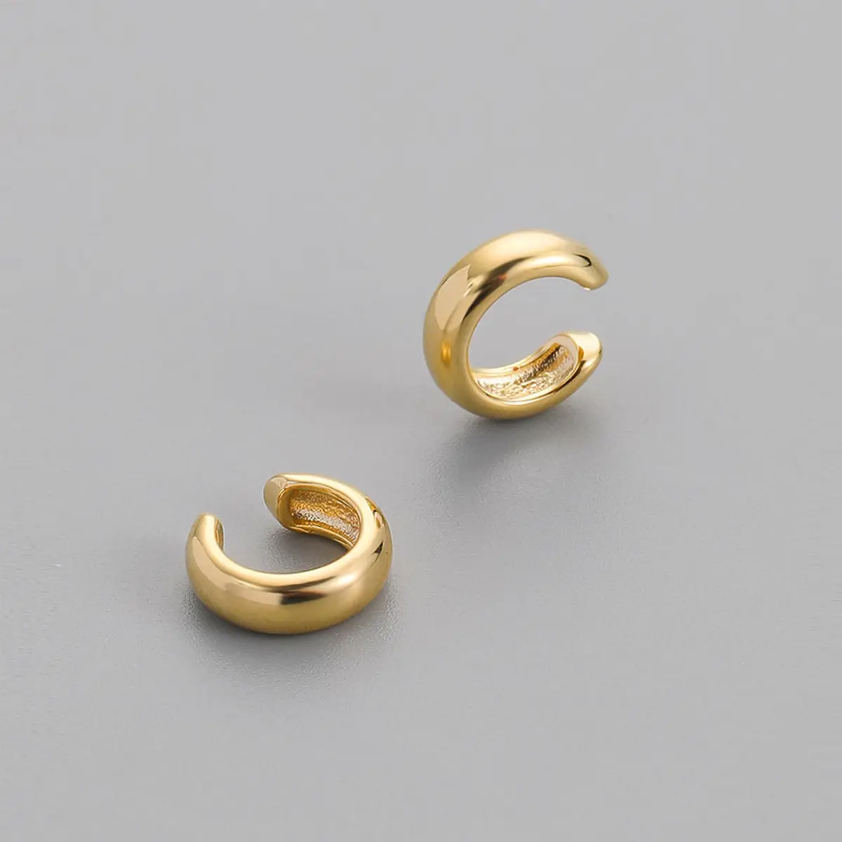 KummerSaprk Ear Cuffs Non Piercing Chunky Gold Fake Earrings Adjustable | Trendy Cartilage Jewelry - view 4
