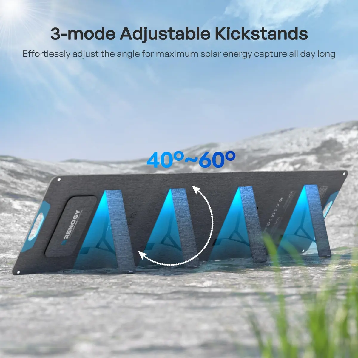 Renogy 200W Portable Solar Panel for Power Stations | 25% Efficiency, Lightweight & Foldable - view 9