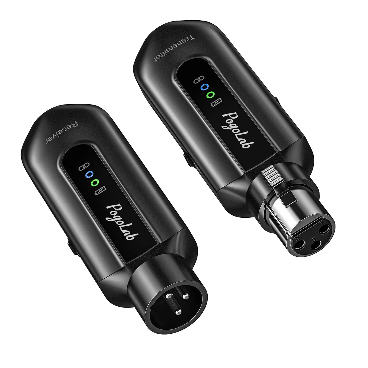 POGOLAB Wireless Microphone Transmitter Receiver 2.4Ghz | Long Range, Rechargeable, 48V Phantom Power - main product image