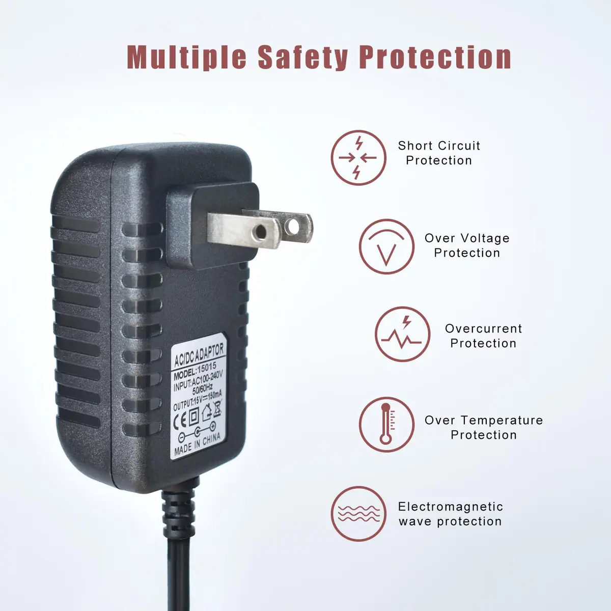 BOEEA 15V Charger for Black and Decker Dustbuster Handheld Vacuum HHVI315JO42 HHVI320JR02 HFVB320J27 HLVA320JS10 S003AQU1500015 Power Adapter, Black | 1.8m (6.5 ft) Cable - view 3