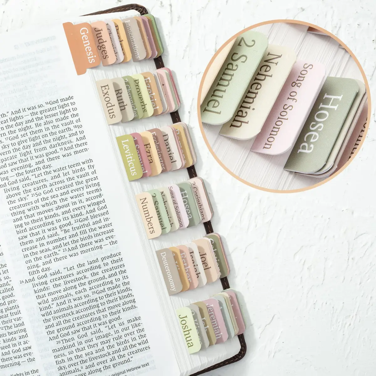 Mr. Pen Boho Bible Tabs & Bookmarks Set (75 Tabs, 2 Bookmarks) — USA Import - view 7