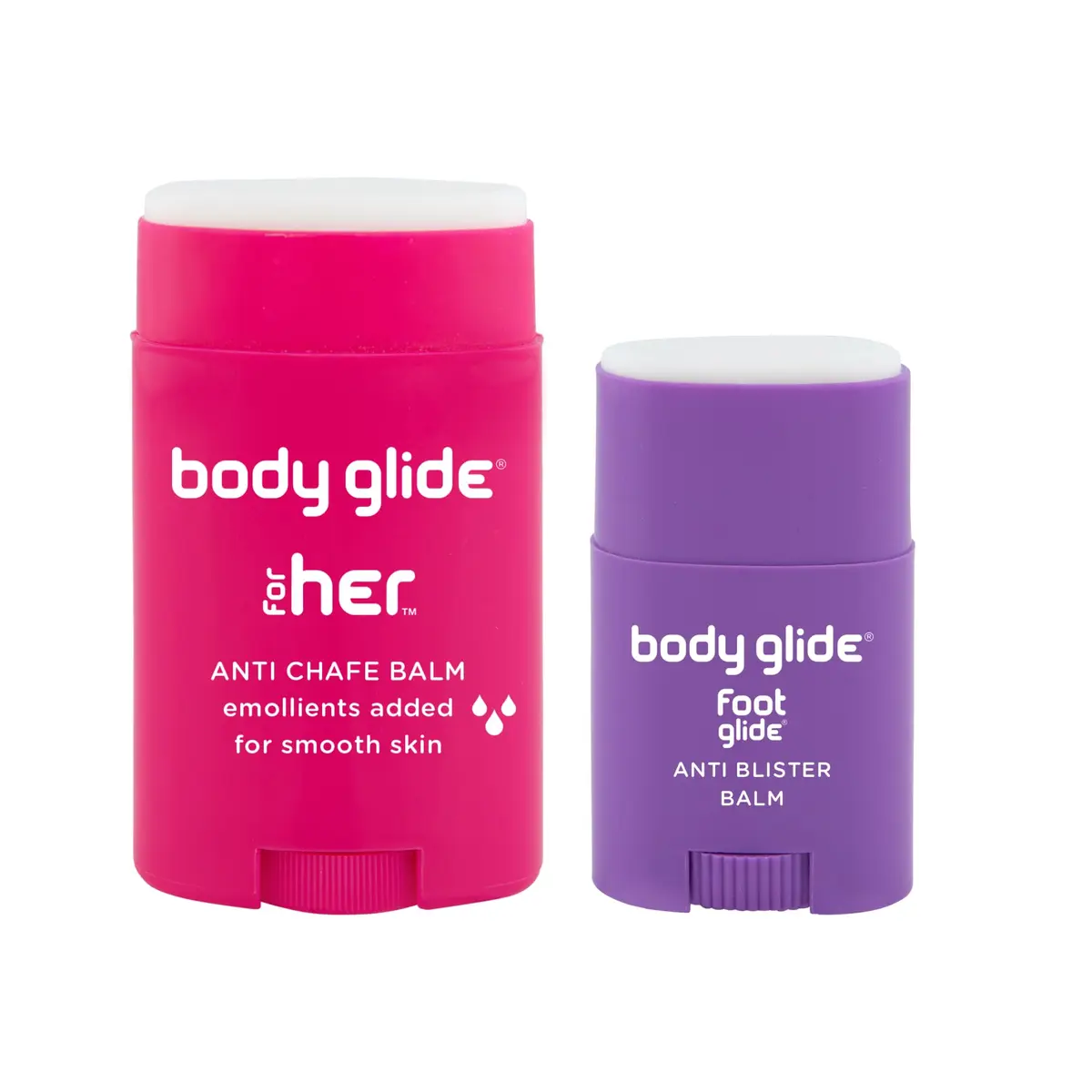 Body Glide For Her & Foot Glide Gift Set | 1.5oz Anti Chafing Stick & 0.8oz Blister Prevention Stick | 2.3oz Total - main product image