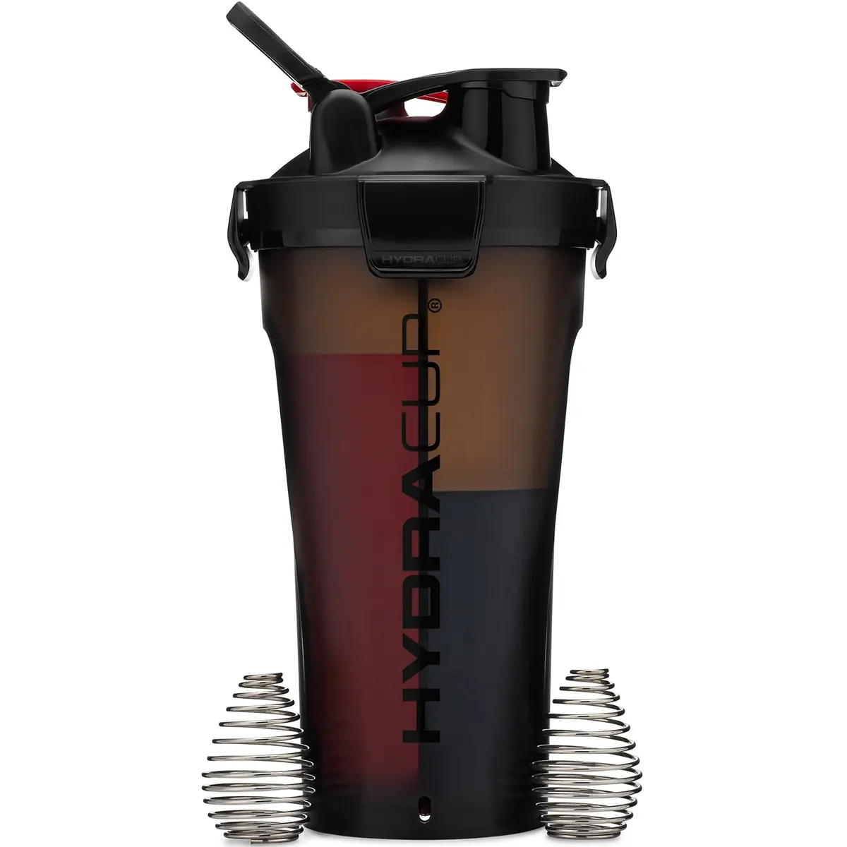 Hydra Cup DualShaker Pro 946ml (32 oz) Black | Dual Mixing Shaker Bottle with Storage - main product image