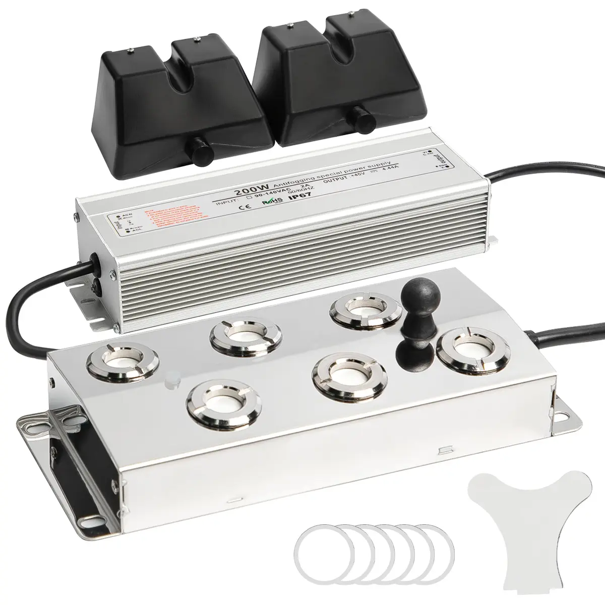 Toriexon Ultrasonic Mist Maker Fogger 6 Heads | 5000ml/H Outdoor Fogger for Gardens & Ponds - main product image