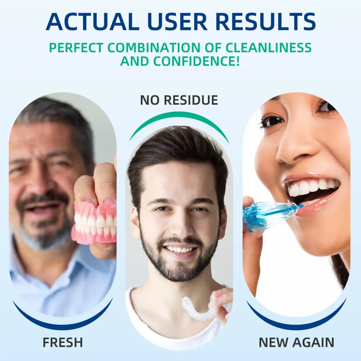 YKL Retainer & Denture Cleaner Tablets 240 Count (8 Months Supply) | Dental Aligner, Mouth Guard, False Teeth Cleaning - view 4