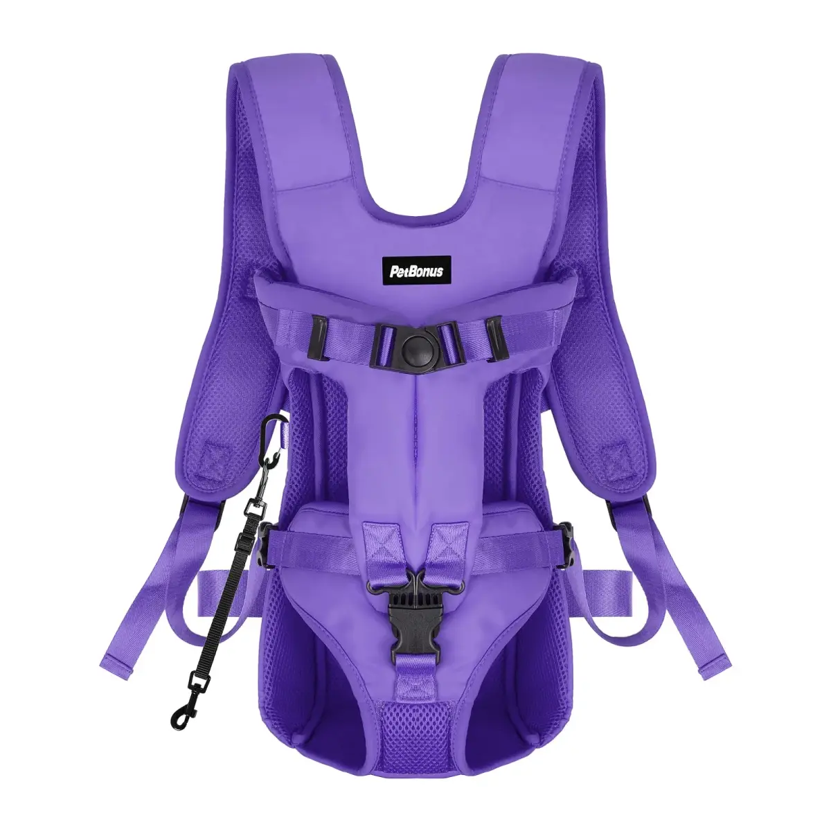 PetBonus Purple Small Dog Carrier Backpack | Hands-Free Hiking Cycling Travel - main product image
