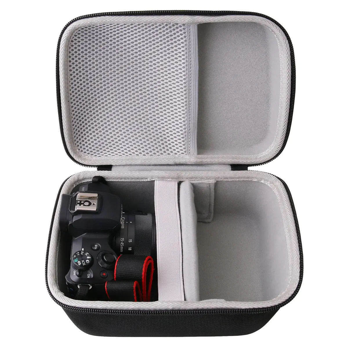JINMEI Hard EVA Camera Carrying Case for Panasonic Lumix GX85/G7 & Sony Alpha a6400/a6700/a6100 (Large, Black) | Protects Against Shocks & Dust - view 5
