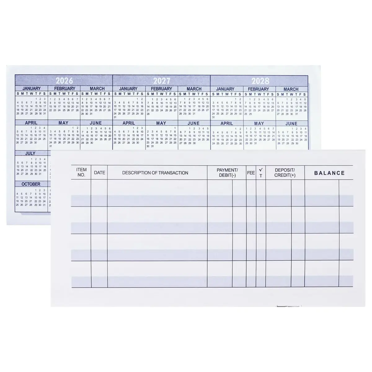 CASMONAL Check Registers for Personal Checkbooks (12-Pack) | Log Transactions & Track Payments - main product image