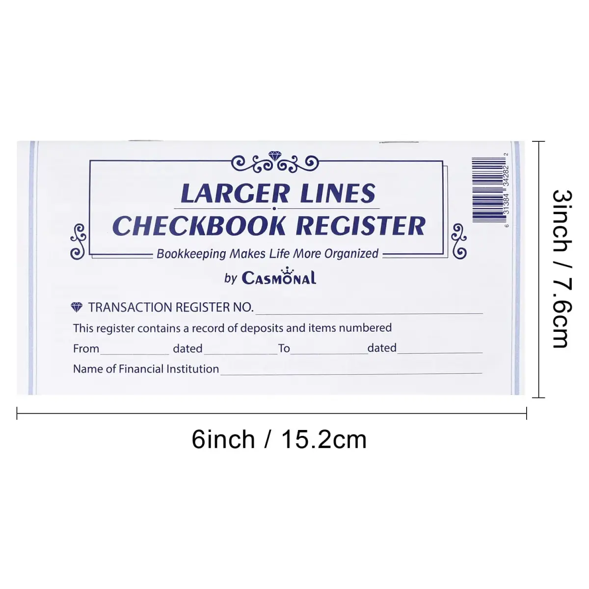 CASMONAL Check Registers for Personal Checkbooks (12-Pack) | Log Transactions & Track Payments - view 5