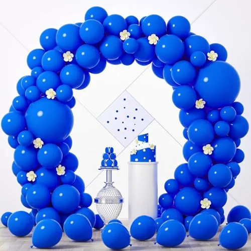 Voircoloria 105pcs Blue Balloons | Party Latex Balloons for Boys Girls Birthday - main product image