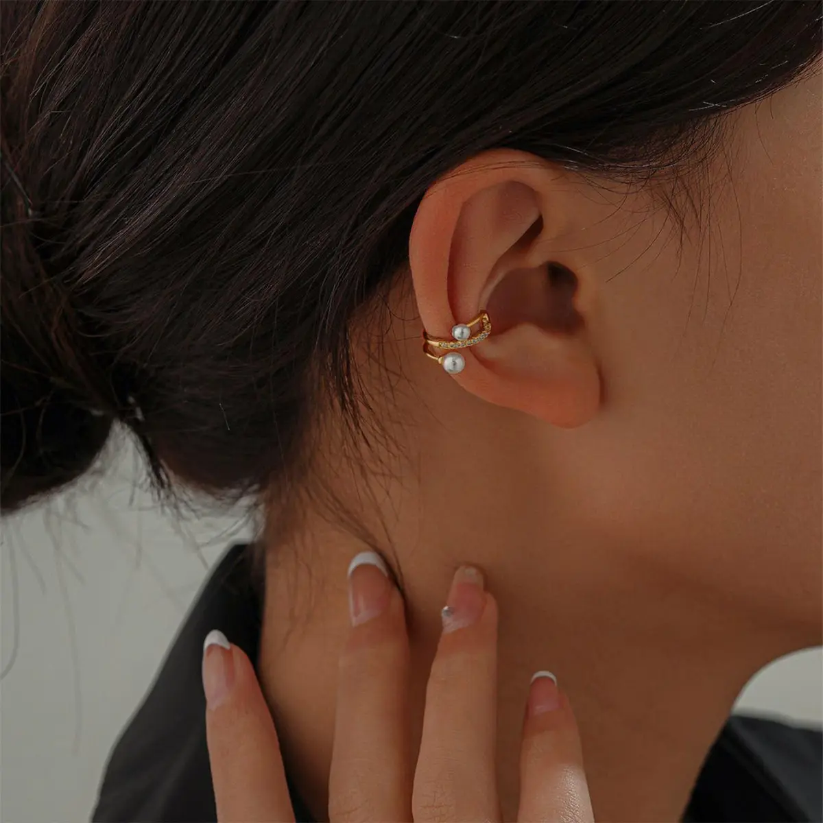 KummerSaprk Ear Cuffs Non Piercing Chunky Gold Fake Earrings Adjustable | Trendy Jewelry for Women - view 2