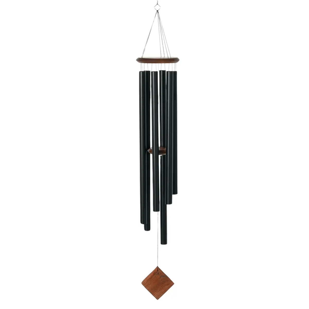 Woodstock Chimes Neptune Wind Chime 54" Large Black Deep Tone Sound for Outdoor Garden Patio Porch Decor - view 9