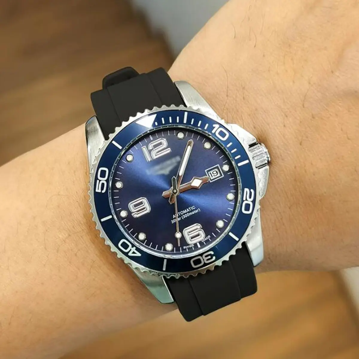 Niziruoup Watch Band for Omega Swatch Rolex 22mm | Curved No Gap Silicone Rubber Strap - view 4