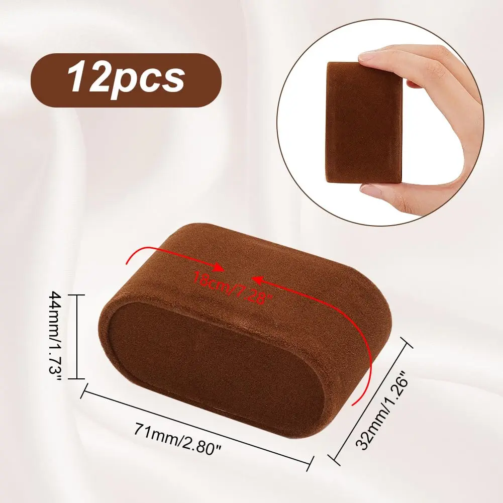 PH PandaHall 12pcs Velvet Bracelet Pillows 1.3x2.8x1.7 in | Jewelry Display Support - view 2