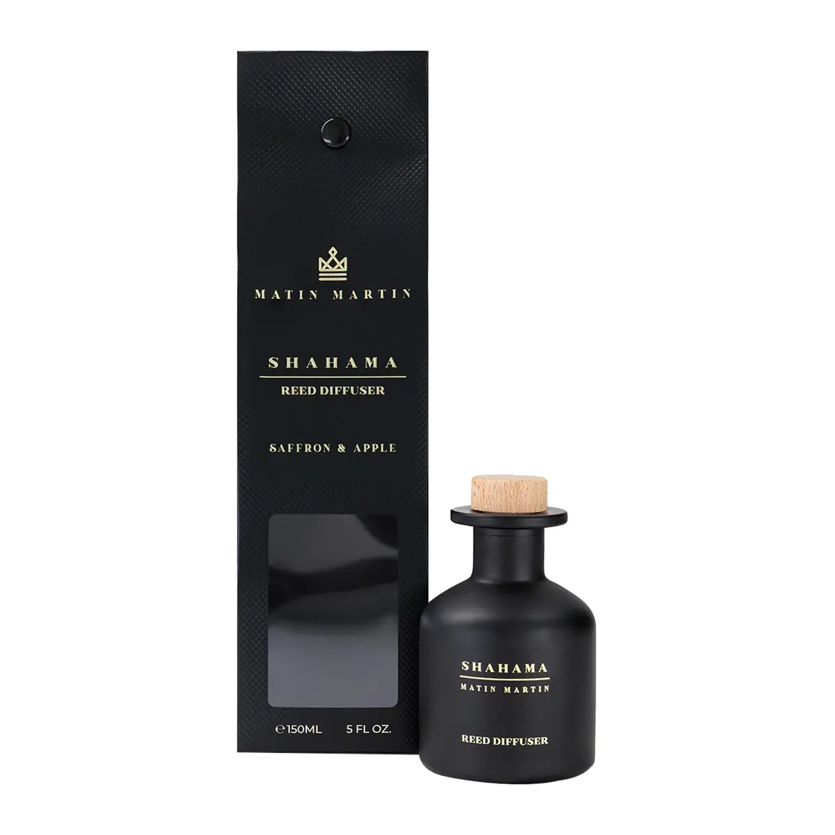 Matin Martin Shahama Reed Diffuser 5 oz | Luxury Aromatherapy with Saffron & Apple - view 4