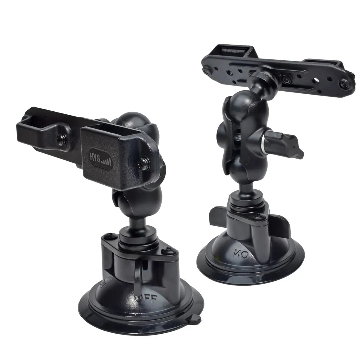 HYS Suction Cup Car Mount for Walkie Talkie HT & Remote Mic | Universal Hands-Free Radio Holder - view 3