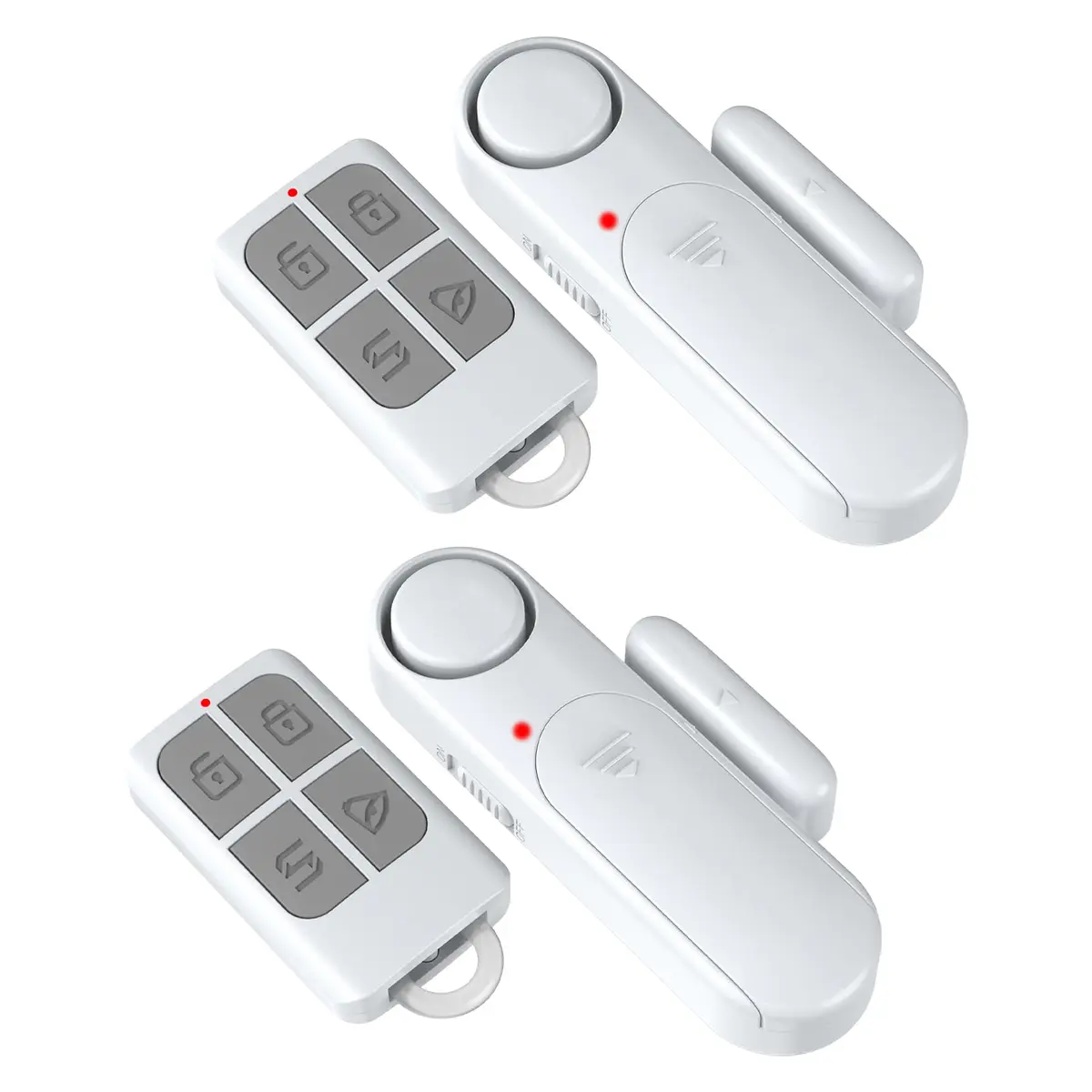 METAK 2-Pack Door and Window Alarm with Remote | Loud 120dB Alerts for Home Security - main product image