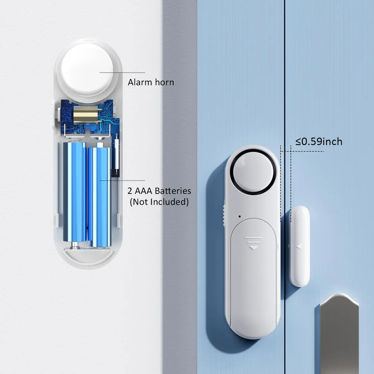 METAK 2-Pack Door and Window Alarm with Remote | Loud 120dB Alerts for Home Security - view 4