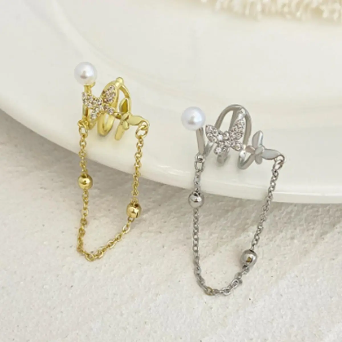 KummerSaprk Gold Ear Cuffs Non Piercing Trendy Jewelry Adjustable | Elegant Clip Earrings for Women - view 5
