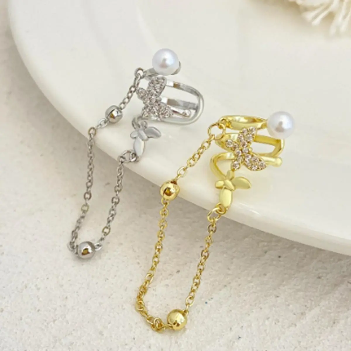 KummerSaprk Gold Ear Cuffs Non Piercing Trendy Jewelry Adjustable | Elegant Clip Earrings for Women - view 4