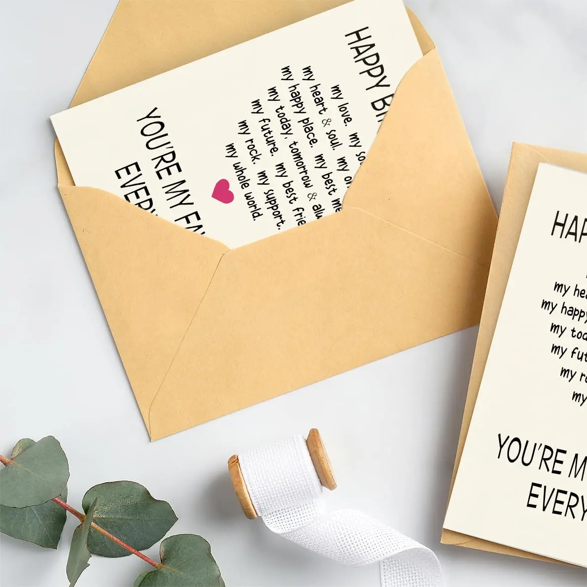 WowBefun Funny Birthday Card for Husband Boyfriend Him | 12.7 x 17.8 cm (5x7 Inch) - view 5