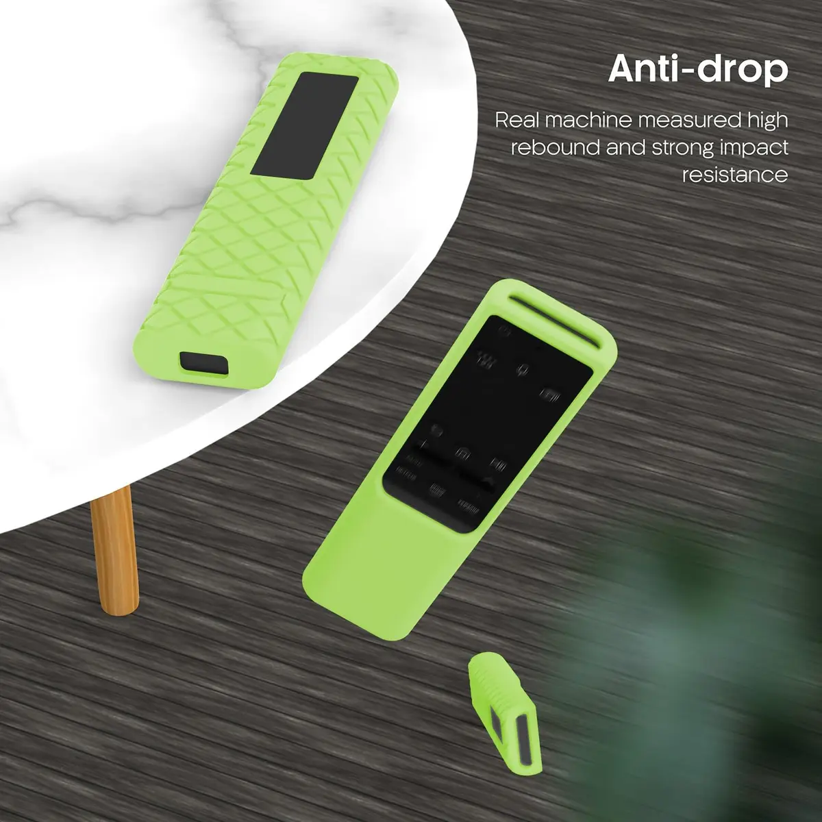 JCMOYUTY GLOW GREEN Silicone Remote Cover for Samsung Soundbar, Full Coverage, Glow in Dark, Drop-Proof, Pet & Kid Safe | AH81-15047A - view 4