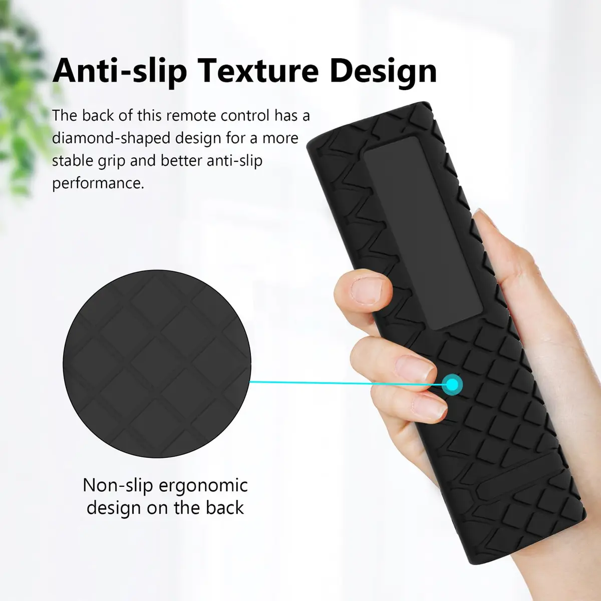 JCMOYUTY Silicone Remote Cover for Samsung Soundbar HW-Q60C & More | Full Protection & Glow - view 2